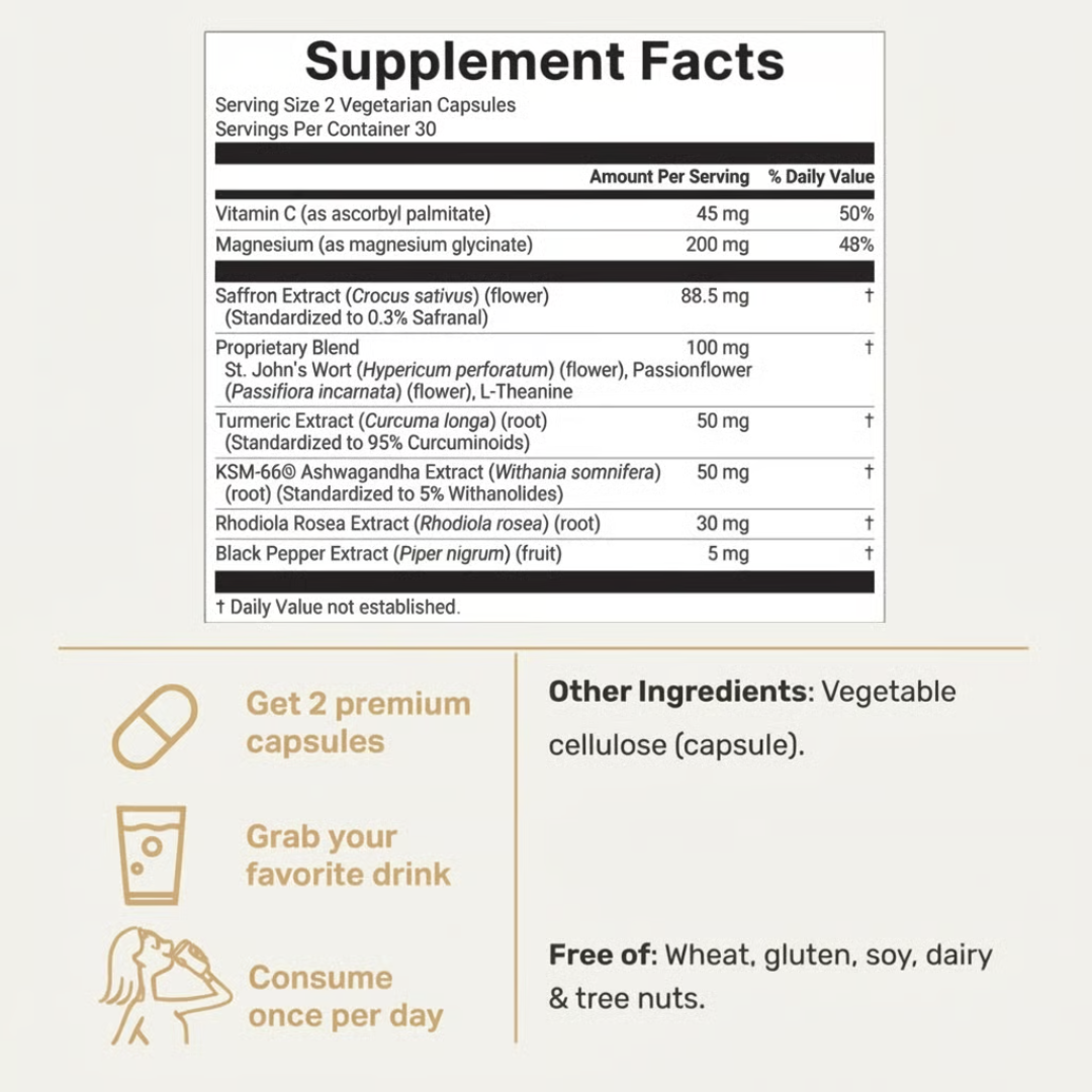 Saffron+ Advanced Vegan Capsules