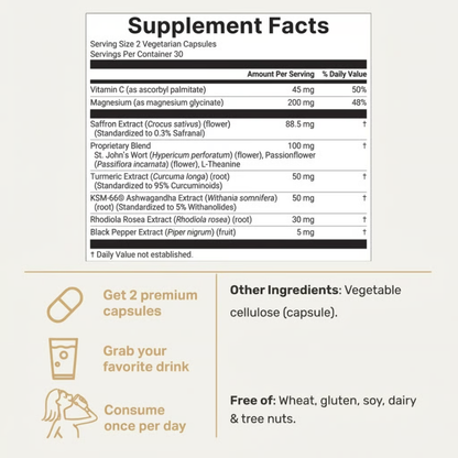 Saffron+ Advanced Vegan Capsules
